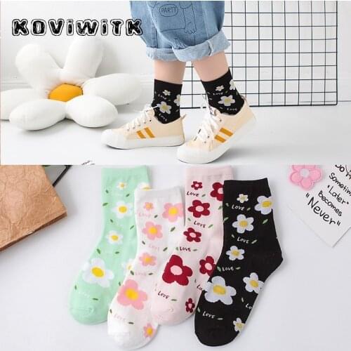 Casual Cotton Short flowers socks women sokken funny cute sock winter harajuku socken black womens soks short cartoon ladies sox