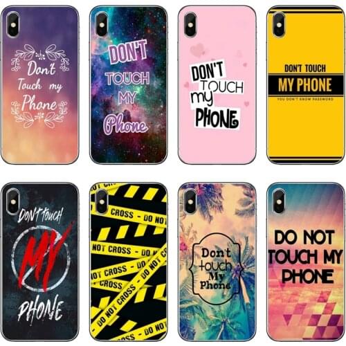 Do not touch my phone Transparent Phone Case For iPhone 12 11 Pro Max Mini XS Max XR X 8 7 Plus 6 6S Plus 5 5S SE 2020