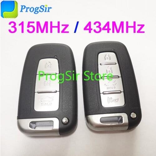 3button 4 Button 315MHz 434 Mhz FSK Remote Control Key for Hyundai IX35 with PCF7952 ID46 chip