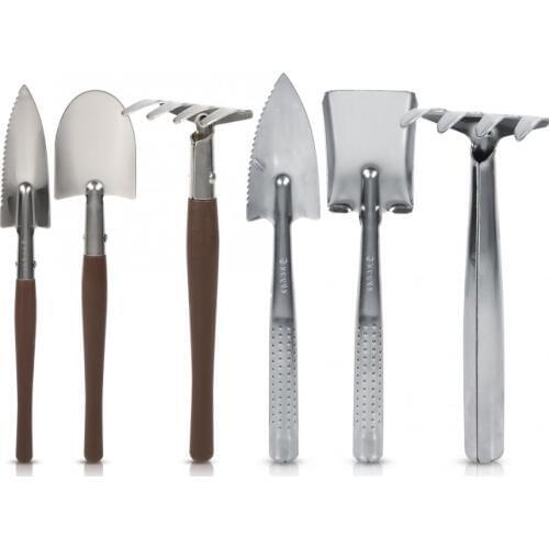 Garden Spade 3x Shovel Spade Rake Plastic / Stainless Steel Handle Mini Garden Plant Tool Kid Gardening Toy Flower Bonsai