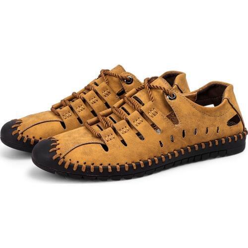 Explosion models wish foreign trade 2018 summer mens shoes England business casual shoes mens peas shoes