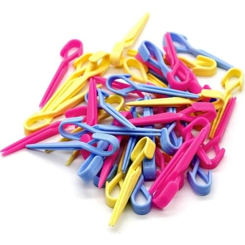 6.3 cm Salon Hair Perming Clips For Hairdressing Hairstyling Small Size Plastic Hair Clip Pins 40pc/lot Hair Perm Tool Accessory