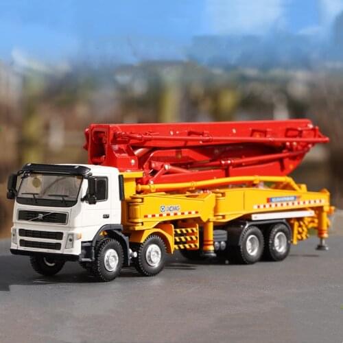 1/50 Classic Alloy Die Casting XCMG 48m Concrete Pump Truck Simulation Model Adult Collection Children Toy Gift Family Display