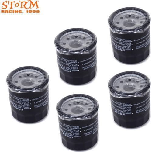 5PCS Motorcycle Oil Filter Cleaner For Z1000 ZX10R ZX1000 ZG1400 ZX14R ZZR1400 VN1500 VN1600 VN1700 VN2000 KVF300 KLF400 KVF400