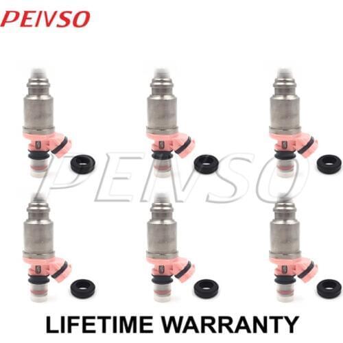 6x 23250-74080 fuel injector for TOYOTA EU MR2 89~93 Cellca 89~93 Carina 92~94 2.0L 3SGE Land Cruiser 92~98 4.5L 1FZ