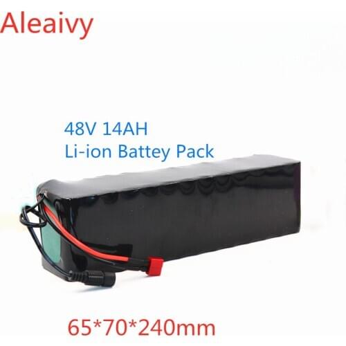 Aleaivy 48v 14Ah 800w 13S3P Lithium ion Battery Pack For 54.6v E-bike Electric bicycle Scooter with 20A discharge BMS
