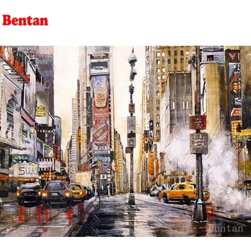 DIY Diamond Painting Abstract new york street view city Cross Stitch kit full Drill square diamond embroidery diamond mosaic art
