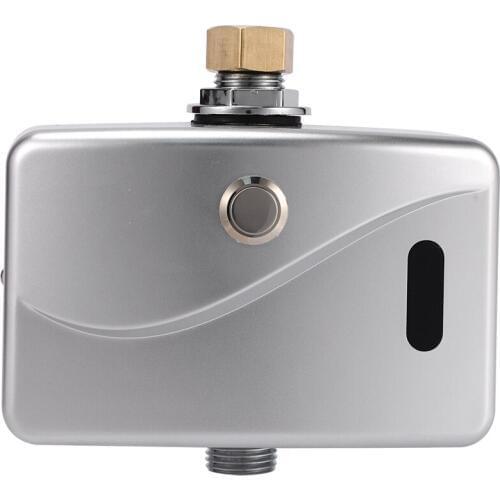 ABSF Automatic Electric Urinal Flush Valve Sensor&Manual 2 Function Exposed Wall Mount DC6V Urine Flushing