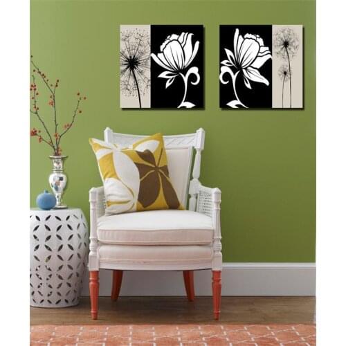 Free shipping white flower for club decoration canvas art wall art Canvas Prints Classical Oil Painting P