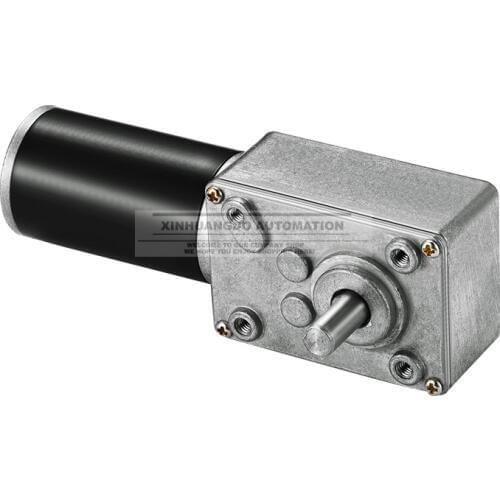 Free shipping 31ZY 24v Worm Geared Motor High Torque 12v Motor Reversed DIY Robot Rotating Table Door Lock Self-lock Motor