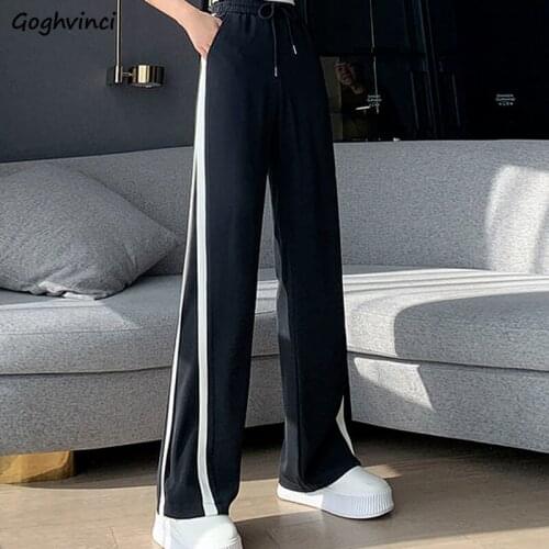 Pants Women Wide Leg Trousers Loose Comfortable Thin Leisure High Waist Ulzzang All-match Stylish Minimalist Soft Hot Sale Mujer