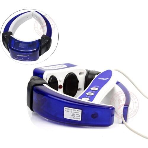 Digital shiatsu Neck Therapy Massager Vibrating Theraphy Massage Neckline Cervical Vertebra Travel Pillow acupuncture apparatus