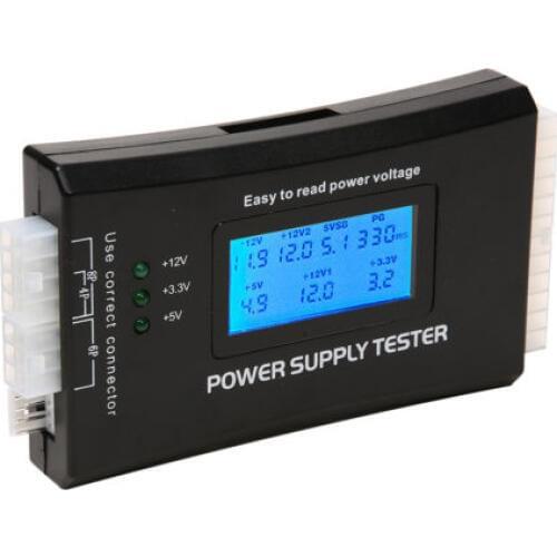 PC Computer LCD 20/24 Pin 4PSU ATX BTX ITX SATA HDD Digital Power Supply Tester