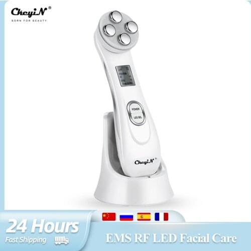 Radiofrequency Facial Lifting Mesotherapy RF&EMS Face Lifting 5 in 1 LED Photon Firming Anti Aging Beauty Acne Wrinkle Remover