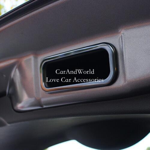 For Nissan Kicks 2017-2019 Exterior Rear Trunk Tail Door Handle Bowl Cover Trim Frame Panel Stainless Steel Car Accessories