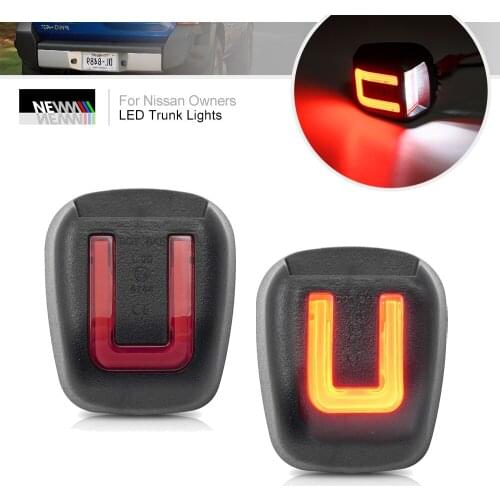 2x White/Red SMD Led Warning License Plate Lights Lamp For Toyota Tacoma 1995-2004