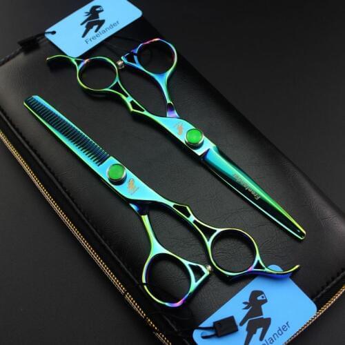 Freelander Japan Steel 6.0 Professional Hairdressing Scissors Professional Barber Scissors Set Hair Cutting Shears Scissors