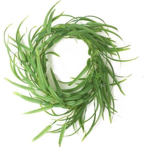 Artificial Flowers Fake Plant Wall Lvy Vine Willow Leaves Rattan Hanging Wreath Garland Home Weddding Garden Door Decoration DIY