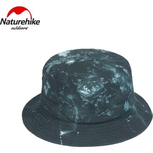 Naturehike New Vintage Print Men Women Summer Cotton Double-Sided Cap Fold Sun Fishing Fisherman Hat NH21FS538