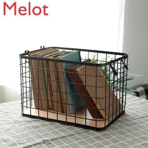 Storage Basket Storage Box Fruit Basket Vintage Grocery Iron Storage Basket Desktop Dresser storage baskets