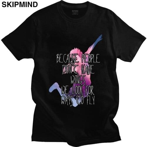 Cool Mens Haikyuu Karasuno Hinata T Shirt Short Sleeved O-neck Cotton Tshirt Casual Manga Anime Tee Shirts Slim Fit Clothes