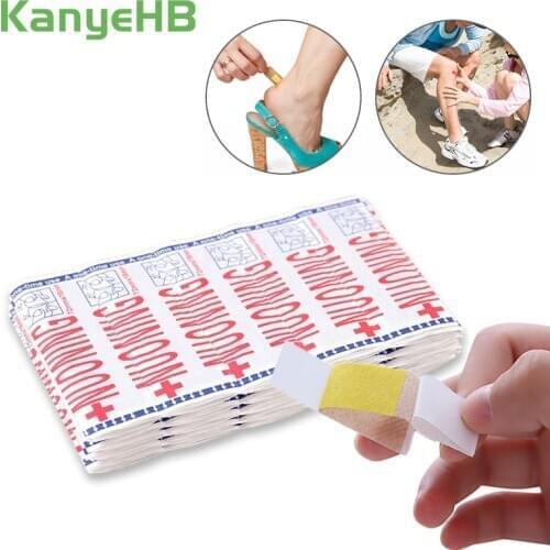 100pcs Waterproof Breathable Medical Band-Aids Heel Cushion Adhesive Plaster Wound Hemostasis Sticker Band First Aid Bandage