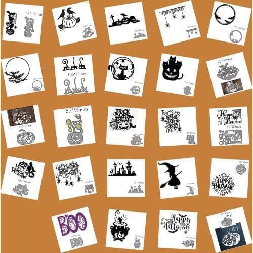Metal cutting dies cut die mold Halloween decoration Scrapbook paper craft knife mould blade punch stencils dies