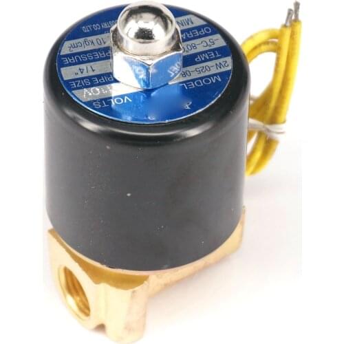 2W-025-08 N/C 1/4"BSP 12VAC 24VAC/DC 110VAC 220VAC 2 Way Gas Water Pneumatic Electric Solenoid Valve Oil