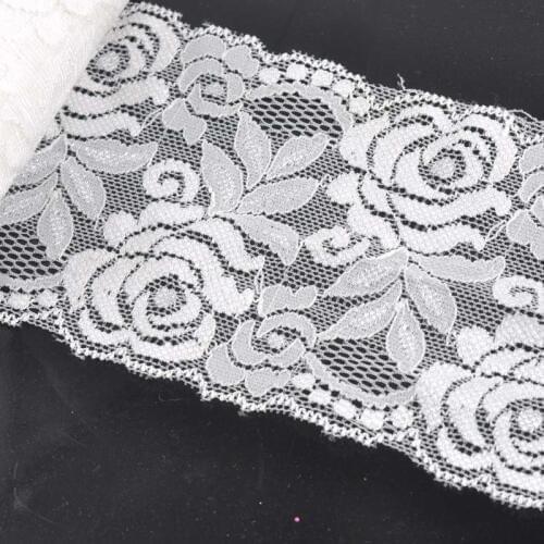 NEW ARRIVAL lace ribbon 2 yards/lot 88mm wide DIY accessory white color embroidery lace fabric wedding party decoration cp1368