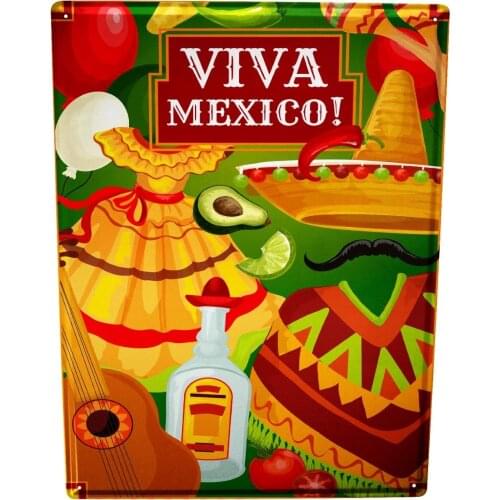 SINCE 2004 Tin Shield Adventurer Viva Mexico