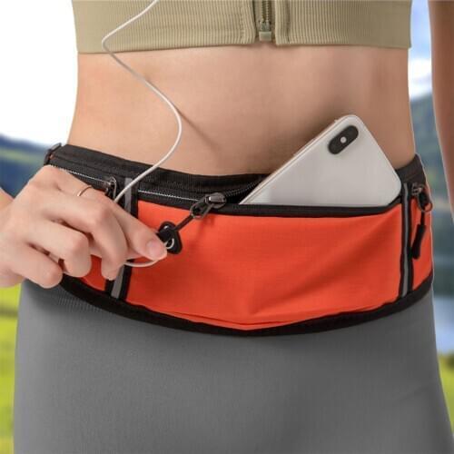 Running Waist Bag Men Canvas Sports Jogging Waterproof Portable Outdoor Phone Holder Belt Bag Women Fitness Sport Accessories