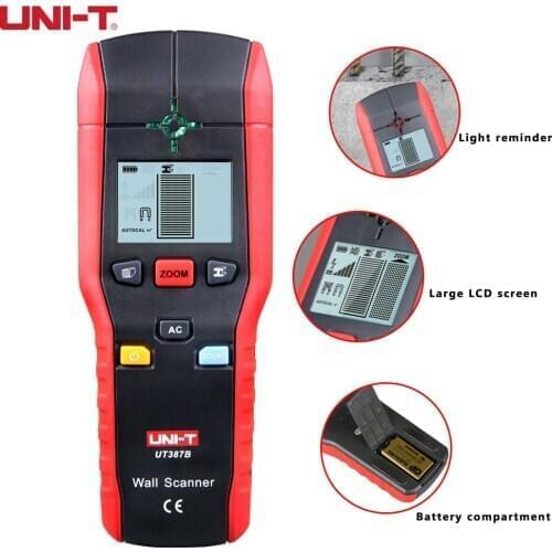 UNI-T UT387B Professional Wall Detector For Wood And AC Wires, Metal Wall Detector, Precise Wall Detector Scanner