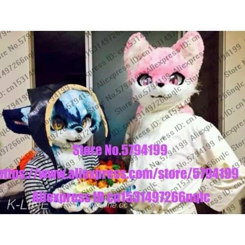 Customized Available REAL PHOTO dx0123 head CAT full sets husky dog Suit fursuit Costume fox Party Carnival Gift
