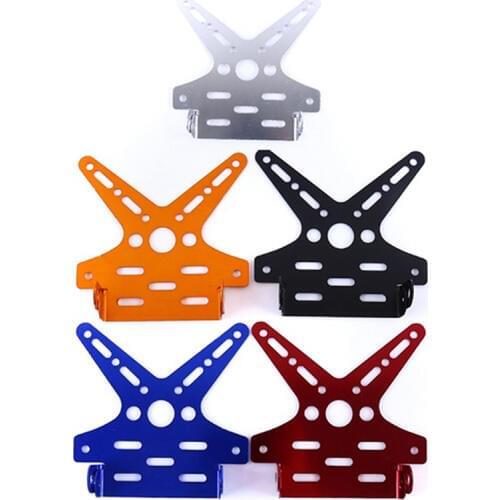 Adjusted Motorcycle License Plate Holder Mount Bracket Registration Number Plate Cover Aluminum Alloy Universal
