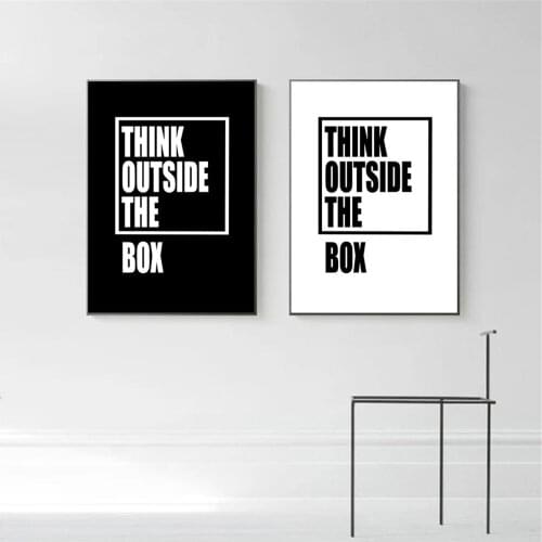 Nordic Inspirational Quotes Wall Art Poster Black And White Canvas Painting Minimalist Art Print Modern Wall Pictures Home Decor
