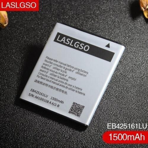 100% Good Quality EB425161LU Replacement Battery for Samsung Galaxy ace 2 i8160 Trend Duos s7562 s3 mini 8190 1500MAH