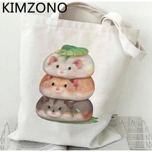 Hamster shopping bag tote eco bolsas de tela handbag bolso bag ecobag foldable net reusable sac tissu