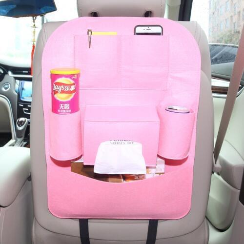 Car Seat Back Storage Bag Organizer Travel Tissue Box Pocket Multi-Use Stowing Tidying Protector Kids Drink Auto Accessoires