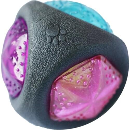 LED Dog Ball Interactive Toy Lights Up Pet Ball For Aggressive Chewers Play Pet Ball Toy Pet Supplies Kitten Cat Exercise Toy