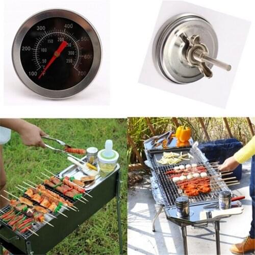Stainless Steel Grill Meat Thermometer BBQ Accessories Dial Temperature Gauge Gage Cooking Food Probe Home Kitchen Tools New