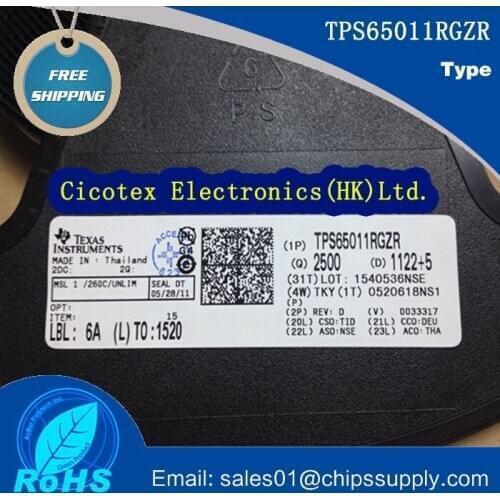 TPS65011RGZR QFN48 TPS65011 IC POWER/BATTERY MGMT 48-QFN TPS65011RGZT