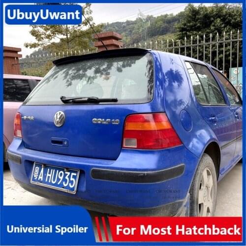 UBUYUWANT For VW Golf4 MK4 R32 MK5 Universal Hatchback Spoiler ABS Car Tail Wing Decoration Rear Roof Lip Spoiler For BMW f20 x1