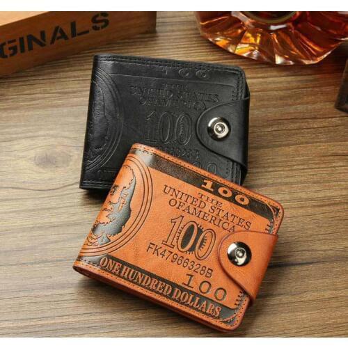 High Quality Brand Leather Men Wallet 2019 Fashion Dollar Price Wallet Casual Clutch Money Purse Bag Credit Card Holder