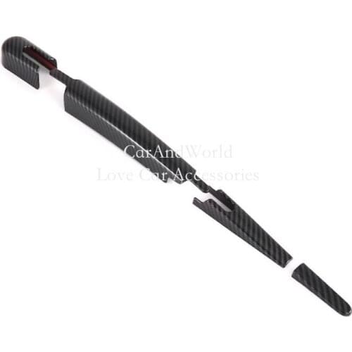 Rear Window Rain Windshield Windscreen Tail Glass Wiper Cover Trims ABS Car Exterior Refit Accessories For Kia Seltos 2020 2021