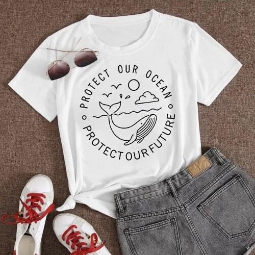 Crewneck Vogue T Shirt Women Girl Whale Painting Versatile T Shirts Clothes Happy Fall Yall T Shirt Funny Aesthetic Style Trendy