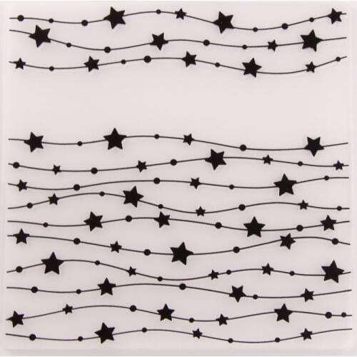 STARS Plastic Embossing Folder For Scrapbook Stencils DIY Photo PAPER Album Cards Making Decoration Scrapbooking Toolsferram