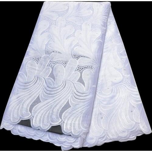 12colors (5yards/pc) high quality pure white African cotton Swiss voile lace fabric with excellent embroidery for dress CLP398