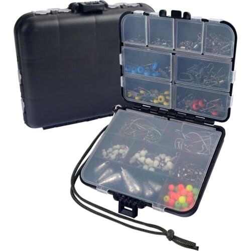 Portable Fishing Tackle Boxes Transparent Plastic Fishing Lure Bait Hook Storage Case Tackle Box With Fishing Accessories 7