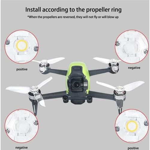 For DJI FPV Drone accessories 2 Pairs Propeller Blade Transparent Paddle