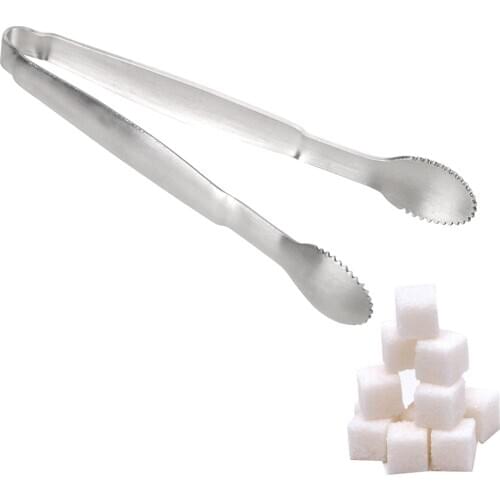 Teaware Mini Tea Ice Cube Clip Coffee Sugar Clip Tea Tweezer Tongs Holder Food Tongs Holder Teacup Clamp Stainless Steel